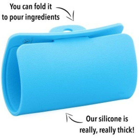 COLLAPSIBLE SPACE SAVING SILICONE CHOPPING CUTTING BOARD BLUE