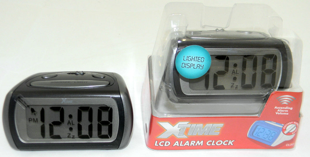 LCD Alarm Clock BLACK