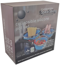 Load image into Gallery viewer, COLLAPSIBLE NON STICK SILICONE POTS SET OF 3

