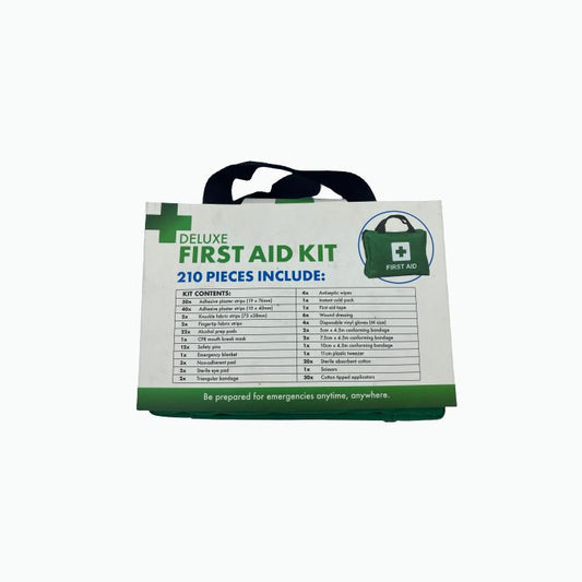 DELUXE FIRST AID KIT (210 PIECES)