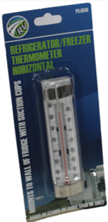 HORIZONTAL FRIDGE FREEZER THERMOMETER