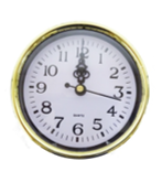 Wall Clock Gold or Silver 10cm Quartz