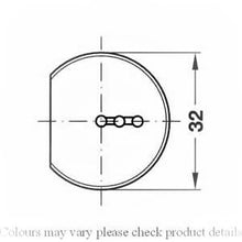 Load image into Gallery viewer, Hafele Cover Cap For Recessed Connecting Fitting White (100 pcs)
