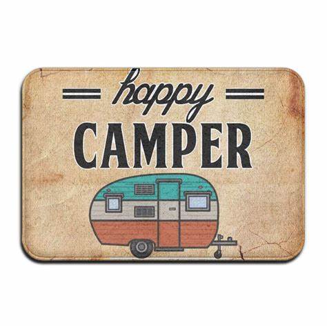 Happy Camper Floor Mat