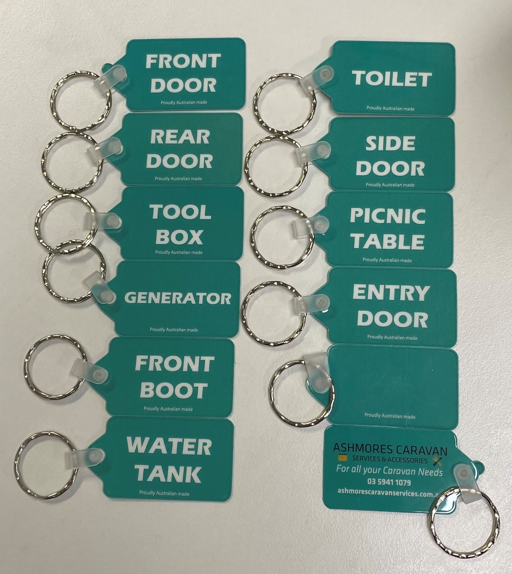 Key Tags – Ashmores Caravan Services & Accessories