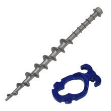 Load image into Gallery viewer, Large Alloy Screw in Peg missing ABS Guy Rope Holder Clip
