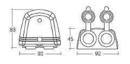 Heavy-Duty Twin Surface Mount Accessory Sockets