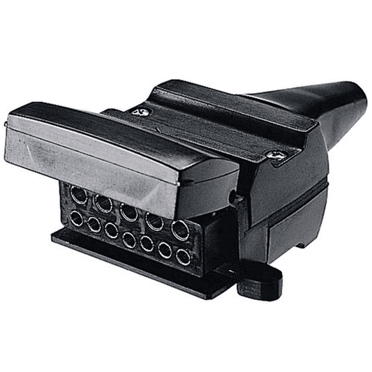 Narva 12 Pin Flat Plastic Trailer Socket