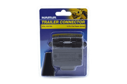 Narva 12 Pin Flat Plastic Trailer Socket
