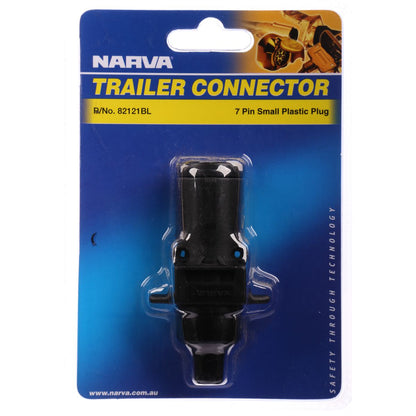 Narva Trailer Plug 7 Pin Round Small - Plastic - 82121BL