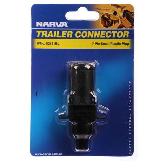 Narva Trailer Plug 7 Pin Round Small - Plastic - 82121BL