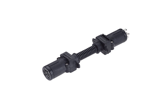 Narva 82205BL 7 Pin Small Round Socket on Car to 6 Pin Small Round Plug on Trailer
