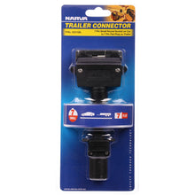 Load image into Gallery viewer, Narva 82215BL 7 Pin Small Round Socket on Car to 7 Pin Flat Plug on Trailer
