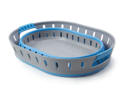 POP-UP LAUNDRY BASKET - GREEN/GREY or BLUE/GREY