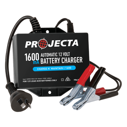 PROJECTA Automatic 12V 1600mA 2 Stage Battery Charger