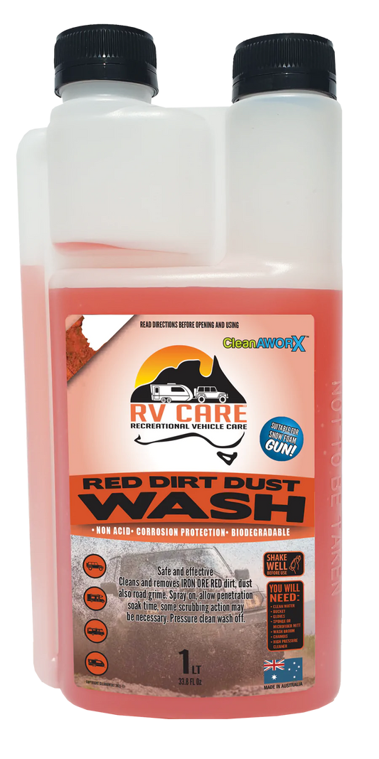 CLEANAWORX RV CARE RED DIRT DUST WASH 1L