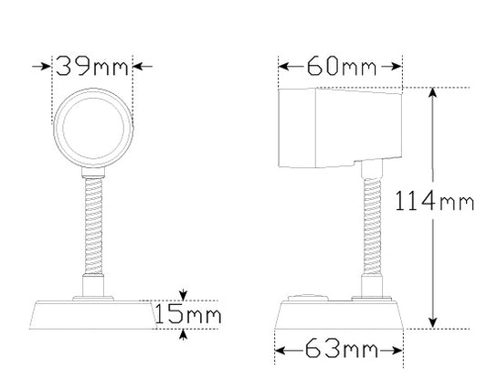 Reading Light with Rotate & Flexible Neck Extension - RL120 Series