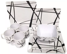 Load image into Gallery viewer, ROYAL 16 PIECE MELAMINE DINNER SET-MYSTIQUE
