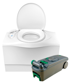Thetford C400 Holding Tank Right Hand Cassette Toilet - Green