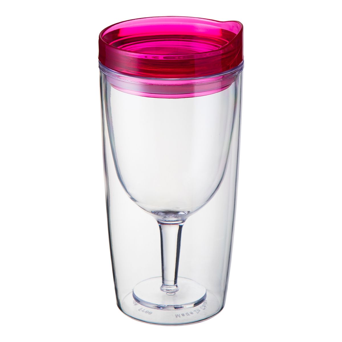 TRAVINO SPILL PROOF WINE SIPPY CUP - RUBY PINK