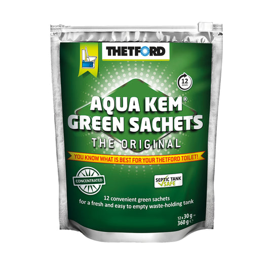 THETFORD AQUA KEM GREEN SACHETS – 12PK