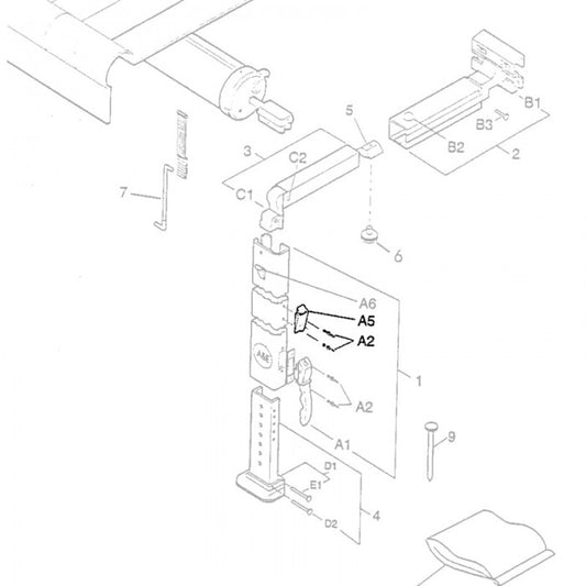 Safety Travel Lock - Suit Dometic A&E 8500 / 8700 / 9000 Awnings
