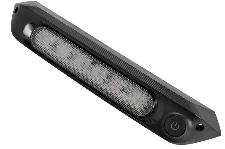 287mm DUAL LED 12V LIGHT SWITCH - Black & WHITE