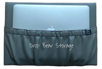 Drop Bear LUXE wide storage pocket in faux leather - Various Colours