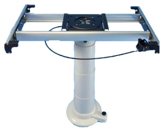 Grey Nuova Mapa Telescopic Table Leg - 330mm to 710mm Adjustable