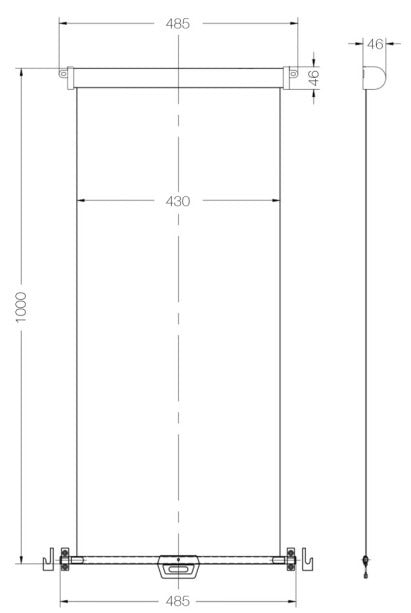 Aussie Traveller DC Caravan Door Blind