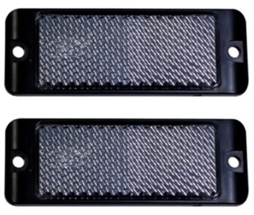 AP AUTO LAMPS WHITE REFLECTOR PAIR AP80045 SCREW ON