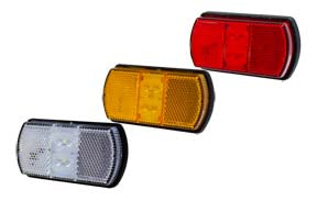 SM8 SERIES LED MARKER - CLEAR, RED, AMBER