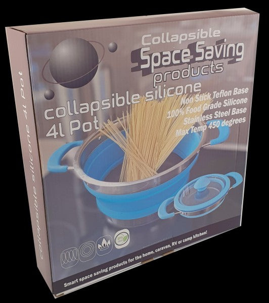 Non Stick 4L Collapsible Silicone Pot Large