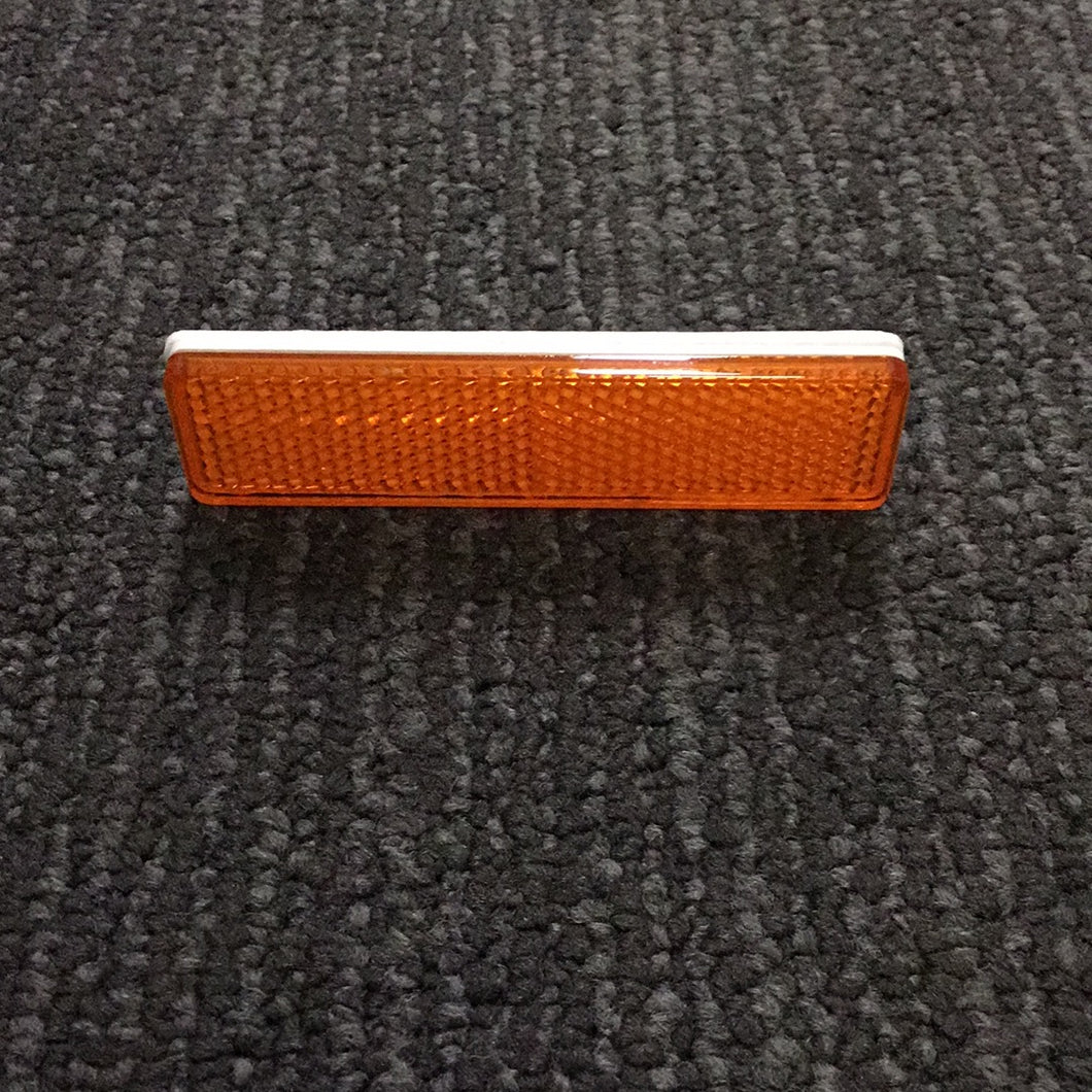 Amber 70 x 28mm Self Adhesive Reflector
