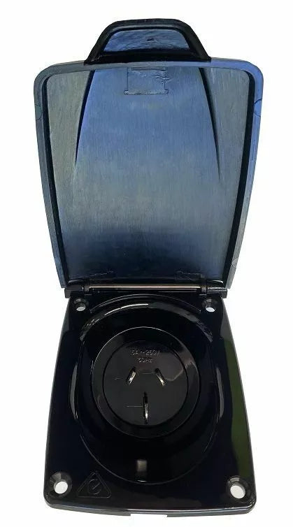 CMS 15AMP Plug Power Inlet Black