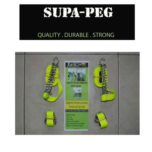 AWNING STORM TIE DOWN STRAPS KIT