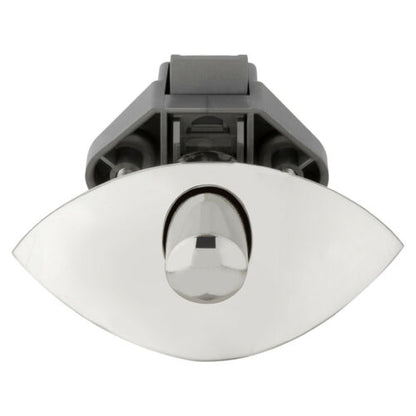 Half Moon Push Latch Knob SILVER