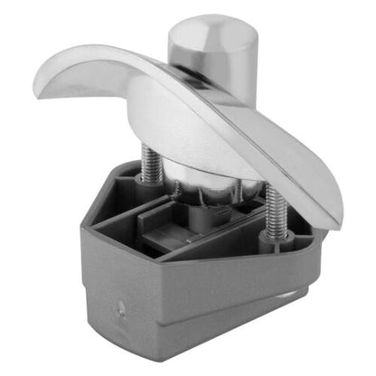 Half Moon Push Latch Knob SILVER