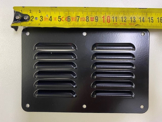 Louvre Vent - Black, 150mm X 100mm