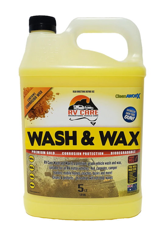 CLEANAWORX RV CARE WASH & WAX 5L